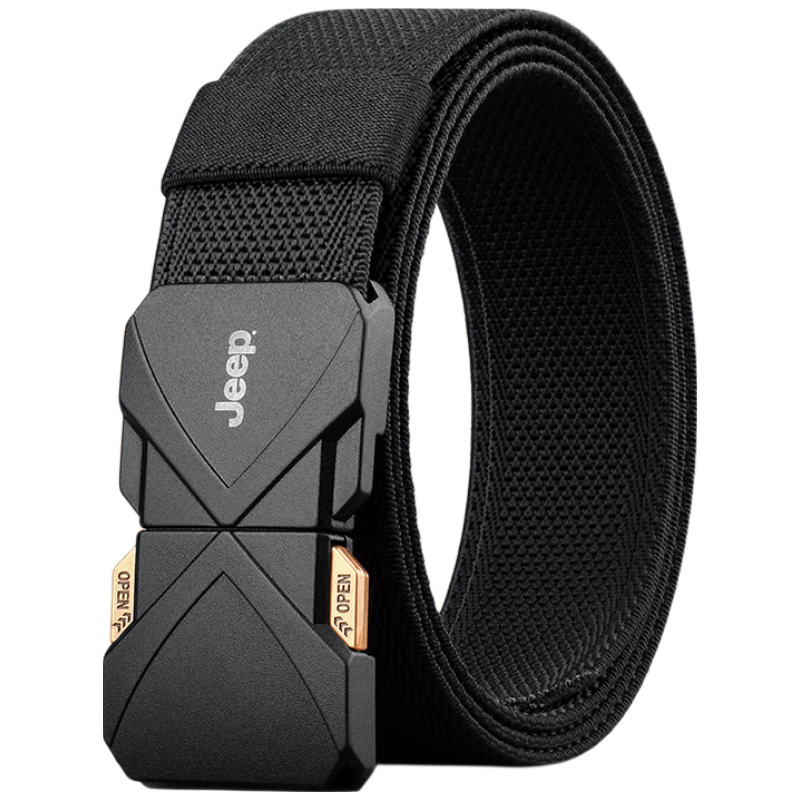 JEEP 2025 New Outdoor Military Training Tactical Woven Belt Men's Casual Elastic Waistband Birthday Gift for Boyfriend