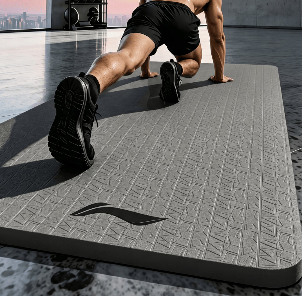 Li-Ning TPE Yoga Mat Unisex Fitness Extra Wide Thick Professional Non-Slip Jump Rope Exercise Mat Soundproof Shock Absorption Floor Mat 13