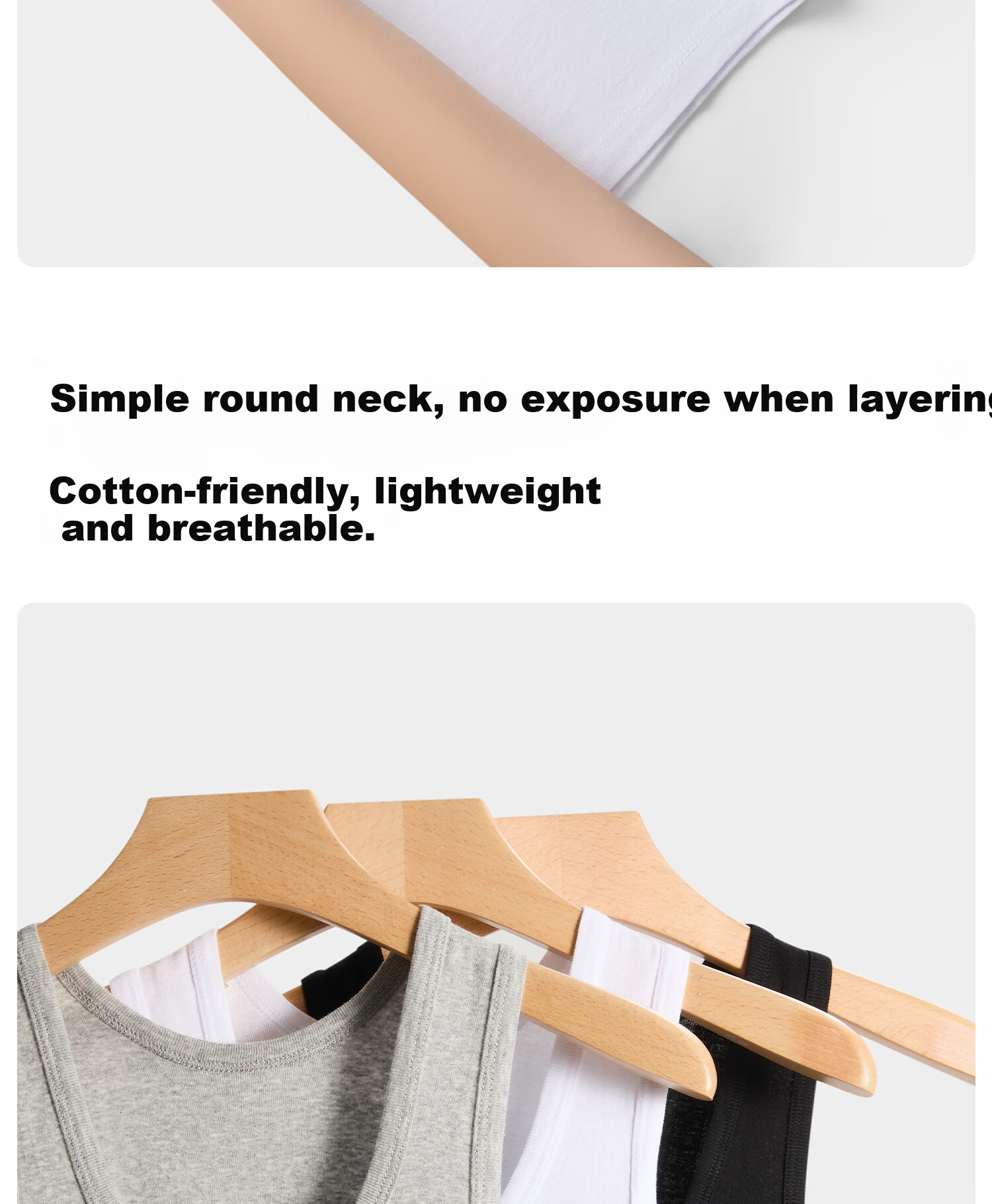 Yalu Pure Cotton Men's Tank Top Racerback Sports Fitness Sweat-Absorbing Breathable Loose Sleeveless Undershirt 13