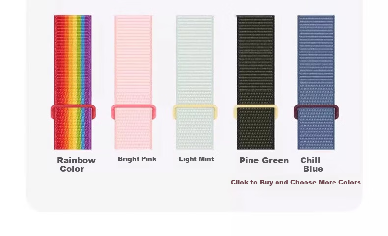 Belt Brother Nylon Loop Sport Band for Apple Watch S10/9/8/7/11/SE/Ultra2/1/3 Braided Nylon iWatch Strap Plum Color 11