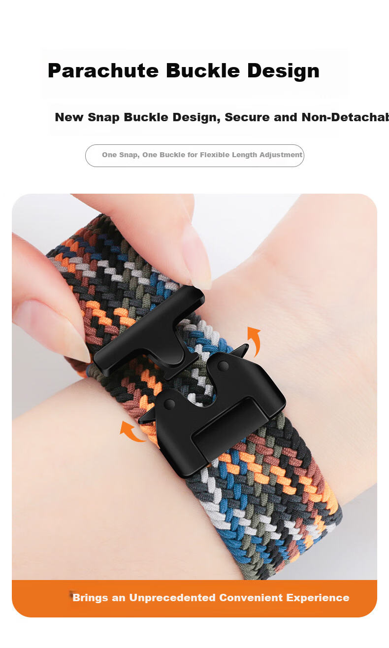 Binghong Nylon Parachute Buckle Watch Band for Apple Watch Ultra 3/SE3/Ultra 2/S11/S10/S9/8/SE2 - Dark Olive Green 4
