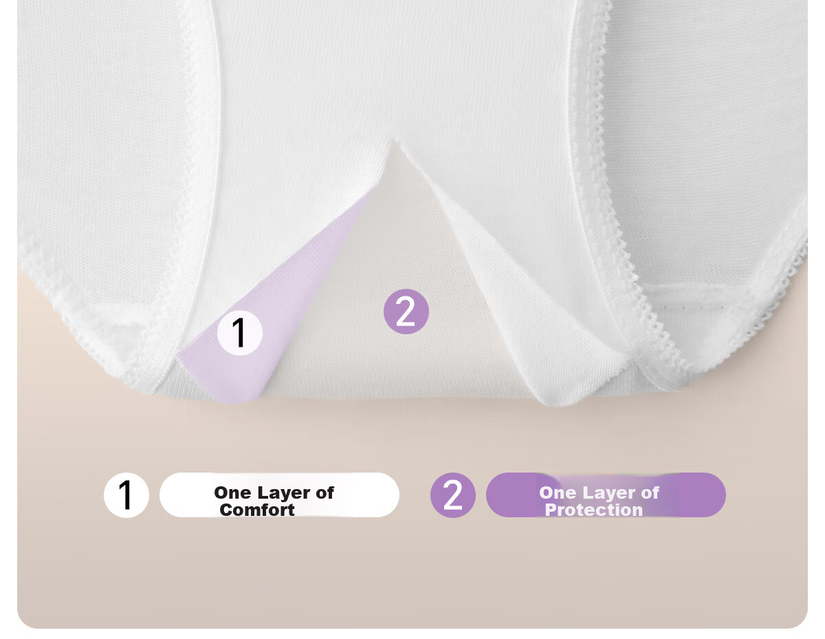 Freego Disposable Women's Cotton Sterile Postpartum Maternity Travel Antibacterial Underwear White L Size 20 Pieces 18