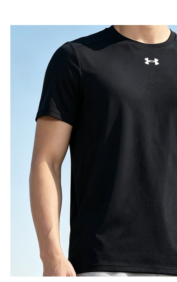 Under Armour Men's Quick-Dry Short Sleeve Sports T-Shirt Casual Comfortable Running Basketball Training Top 5