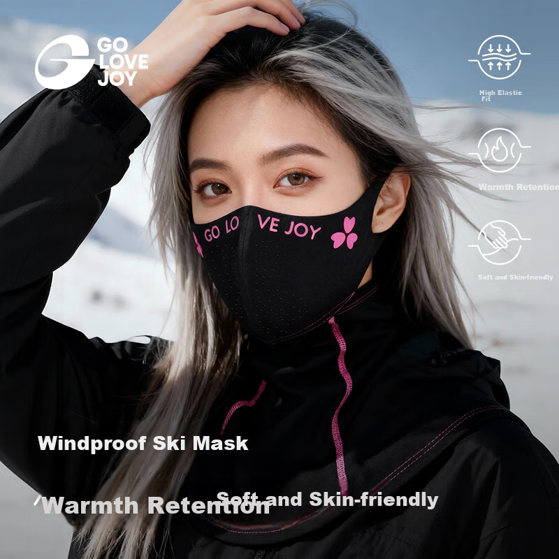 GOLOVEJOY Women's Ski Mask Face Cover Neck Warmer Windproof Cold Protection Outdoor Thermal Liner Headgear