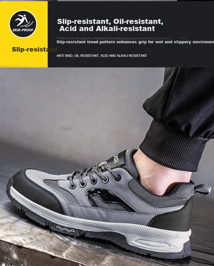 SHENGLI Safety Shoes for Men, Anti-Smashing, Puncture-Resistant, Breathable Work Boots 3350 Size 42 7