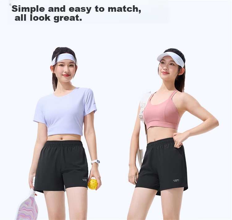 Xtep Women's Summer Breathable Moisture-Wicking Quick-Dry Running Fitness Outdoor Training Cooling Sports Shorts 15