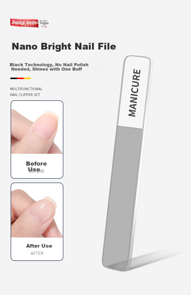 Master Jiang Nail Clipper Set for Women Household Original Nail Clippers Slant Cut Manicure Tool 9
