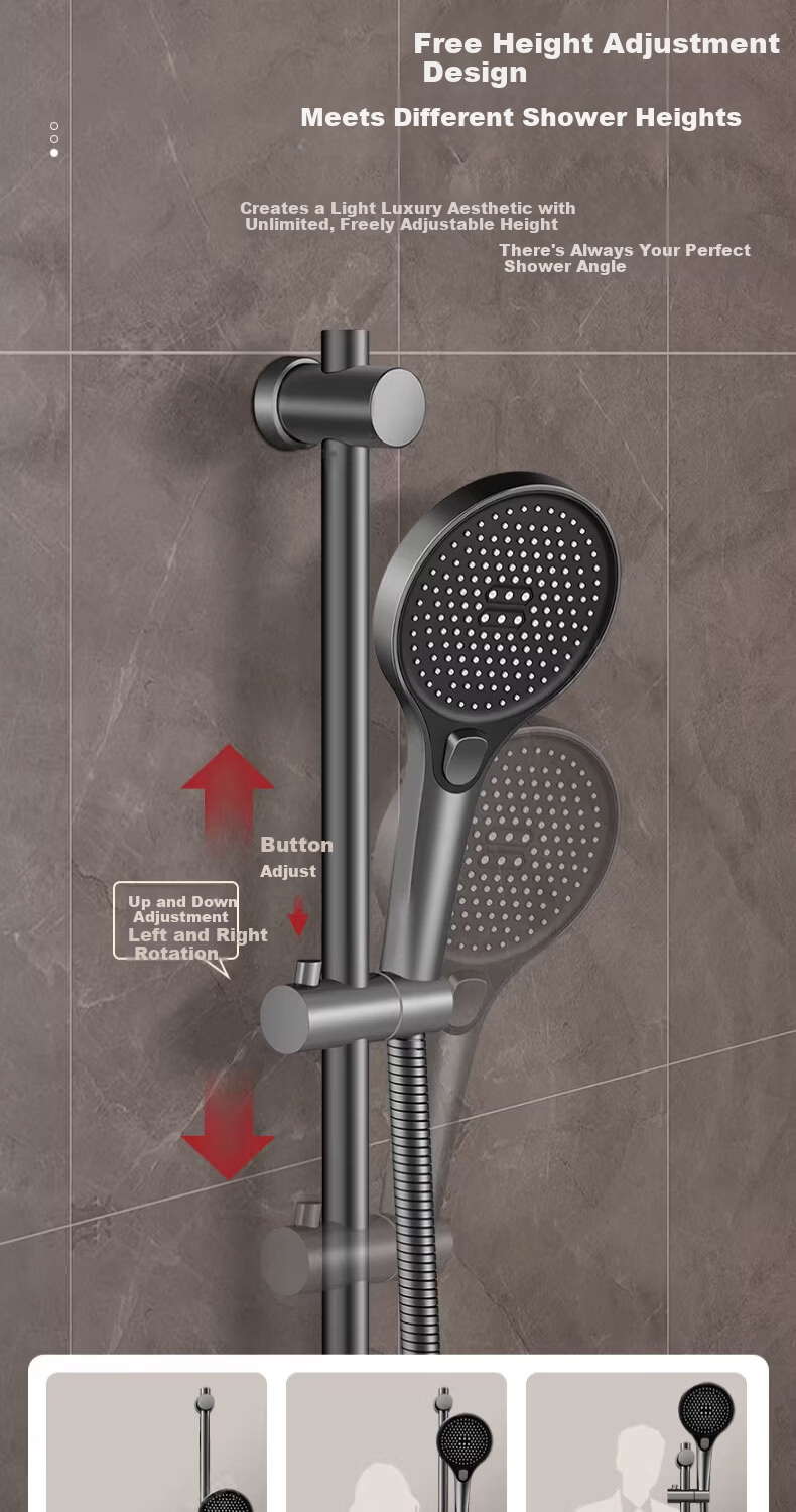 Del 28-Year Brand All-Copper Body Shower Set Bathroom Pressurized Multifunctional Adjustable Shower 509 12