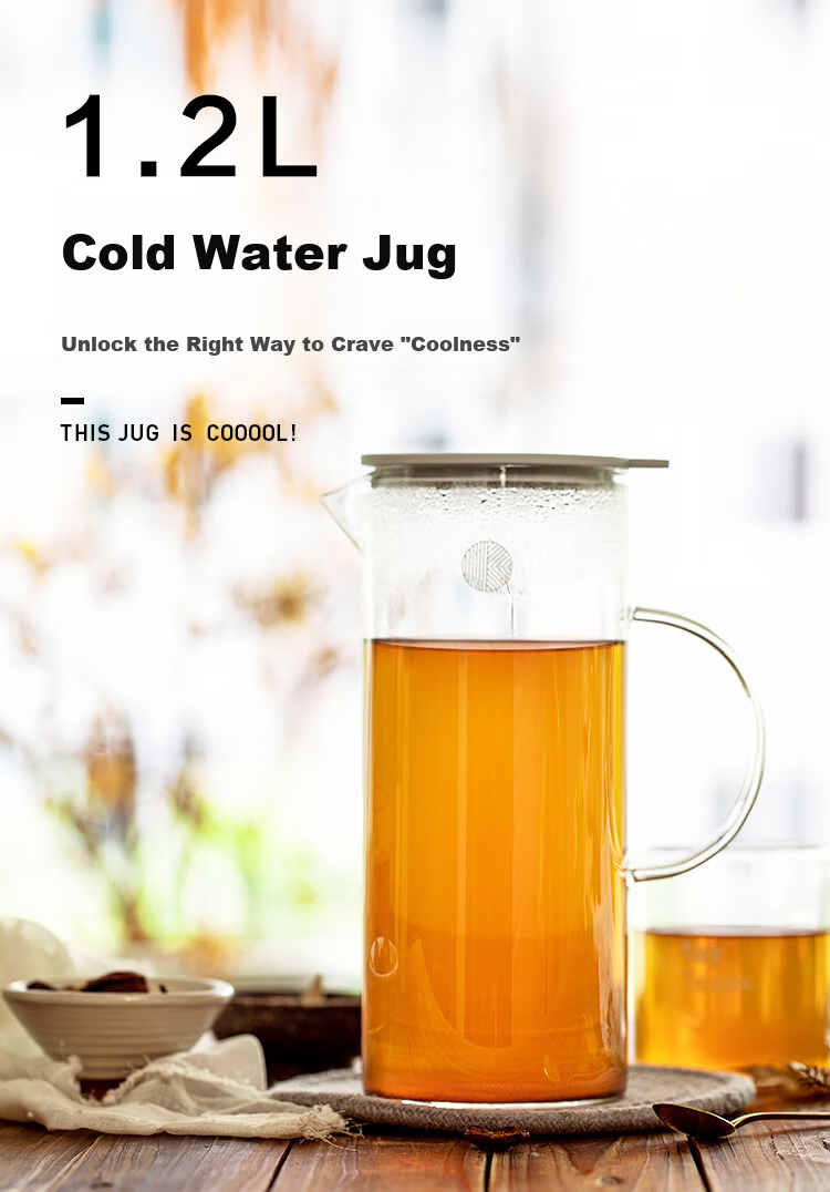 Buydeem Tea Brewing Pot Office Home Tea Set with Handle, Anti-Scald, Tea-Water Separation Cold Water Kettle 1
