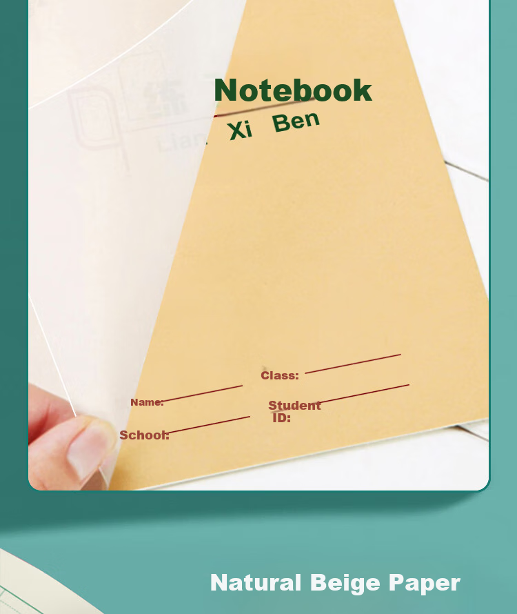 Doli Doctor 36k Abacus Notebook 2 Columns 3 Rows with Book Cover Math Notebook Vertical Calculation Notebook Beijing Primary School Grid Arithmetic Eye Protection 18+4 Pages 5 Books [Back to School Es 3