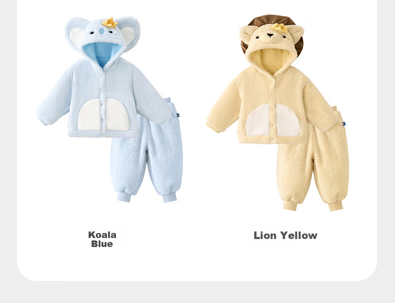 Babycare Children's Soft Plush Autumn Winter Warm Homewear Baby Top Doka Pink 80 15