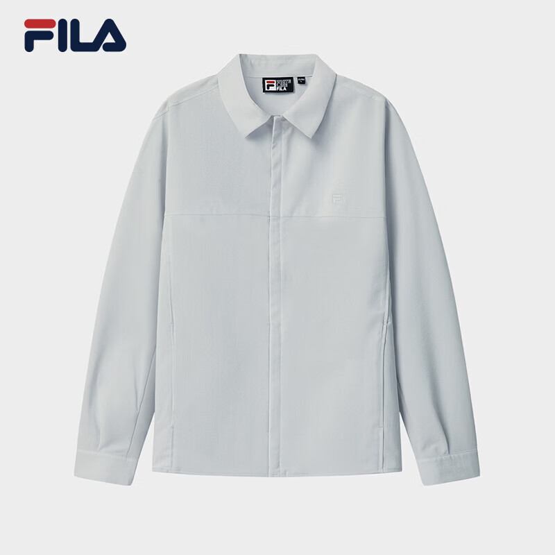 FILA Official Men's Woven Jacket 2026 Summer New Simple Versatile Casual Comfortable Turn-down Collar Shirt