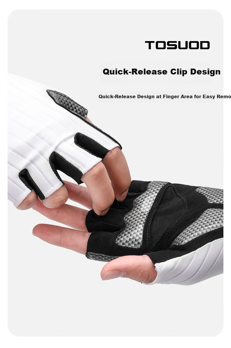 Tasiduizhang Bicycle Gloves, Half-Finger Riding Gloves for Men And Women, Road And Mountain Bike Breathable Silicone Shock-Absorbing Cycling Equipment, Black XL 13