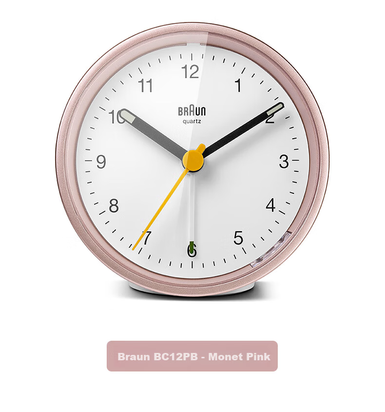 BRAUN German Brand Imported Mini Alarm Clock, Compact Design with Loud Volume, Powerful Wake-Up Device, One-Button Snooze Function, Night Light, Bedroom Bedside Clock, Birthday Gift for Friends, Back-To Season Present 15