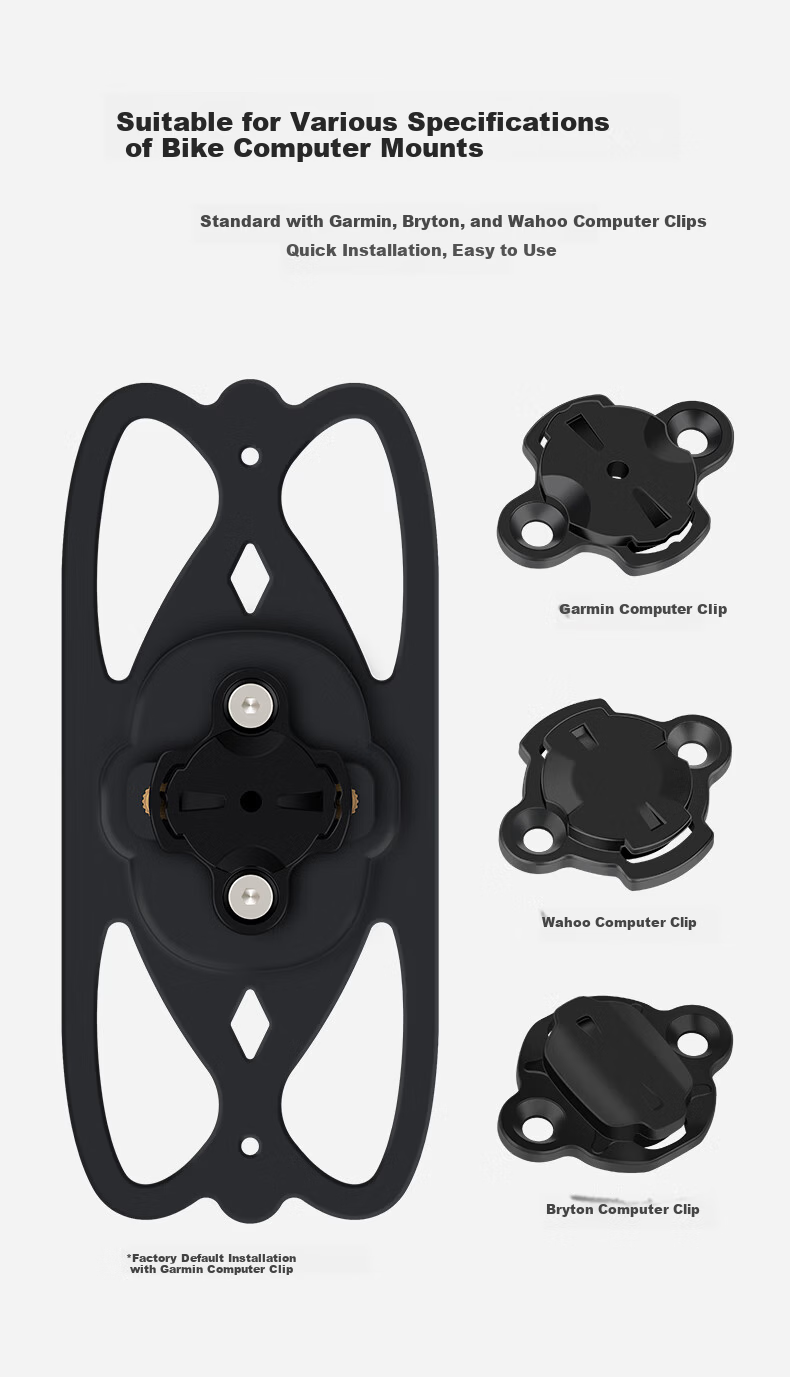 GUB Road Bike Silicone Phone Holder Stable Shockproof Anti-Drop Strap Mount P13 6