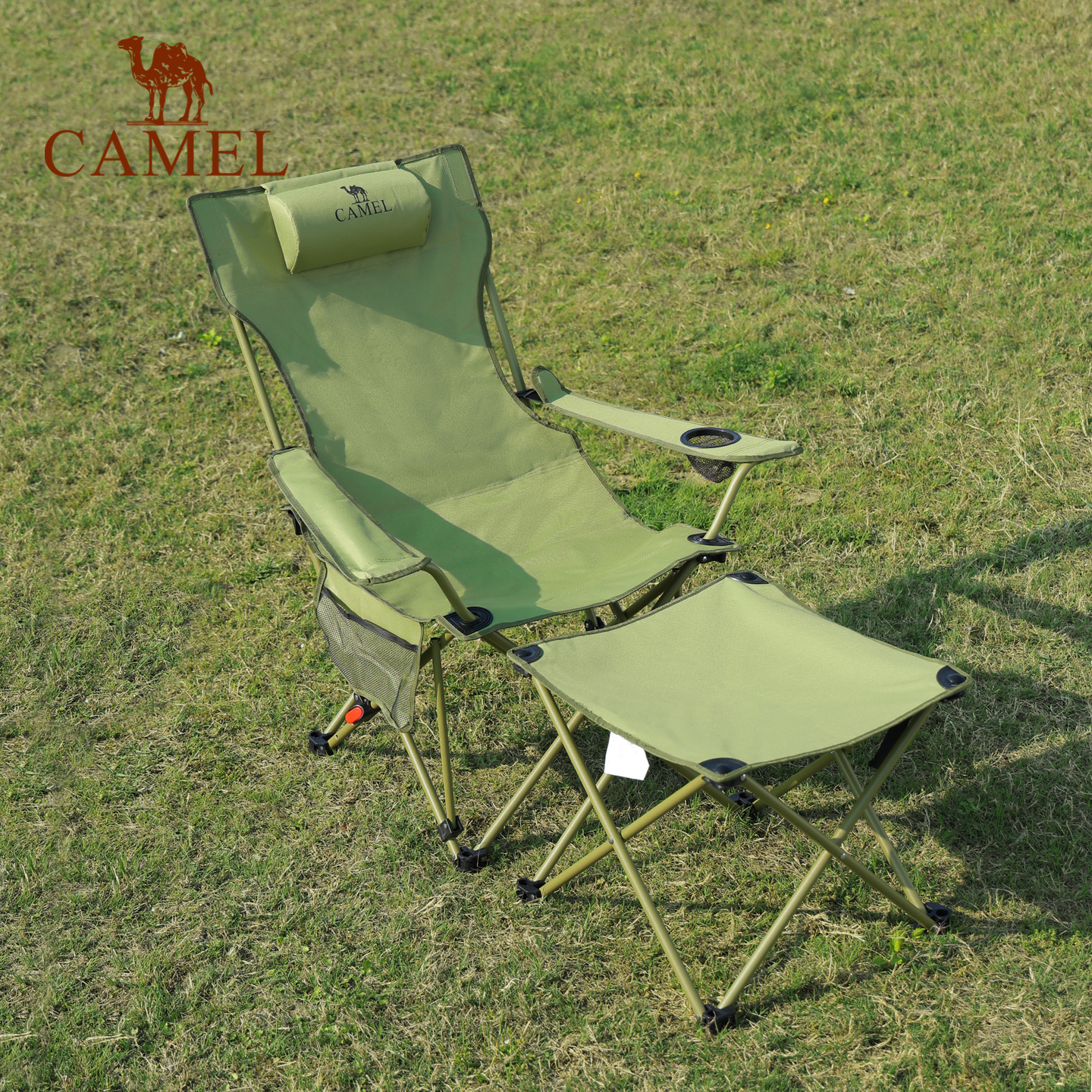 CAMEL Camping Seal Chair Beach Chair Nap Recliner Portable Outdoor Fishing Folding Chair 0014