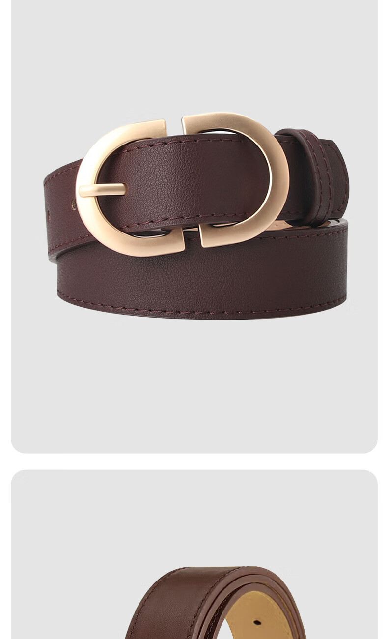 CARTELO Women's Leather Belt Denim Waist Belt Korean Style Fashion Versatile Pin Buckle Belt Birthday Gift for Girlfriend 13