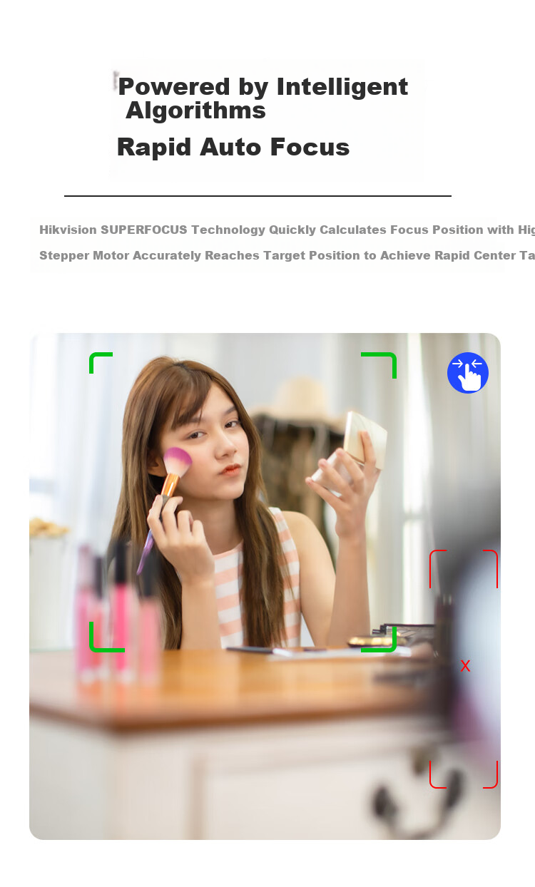Hikvision 4K HD Vertical Screen PTZ Live Streaming Camera 80x Zoom Computer Live Room Dedicated E-commerce Video Office Influencer Streaming U138R 5