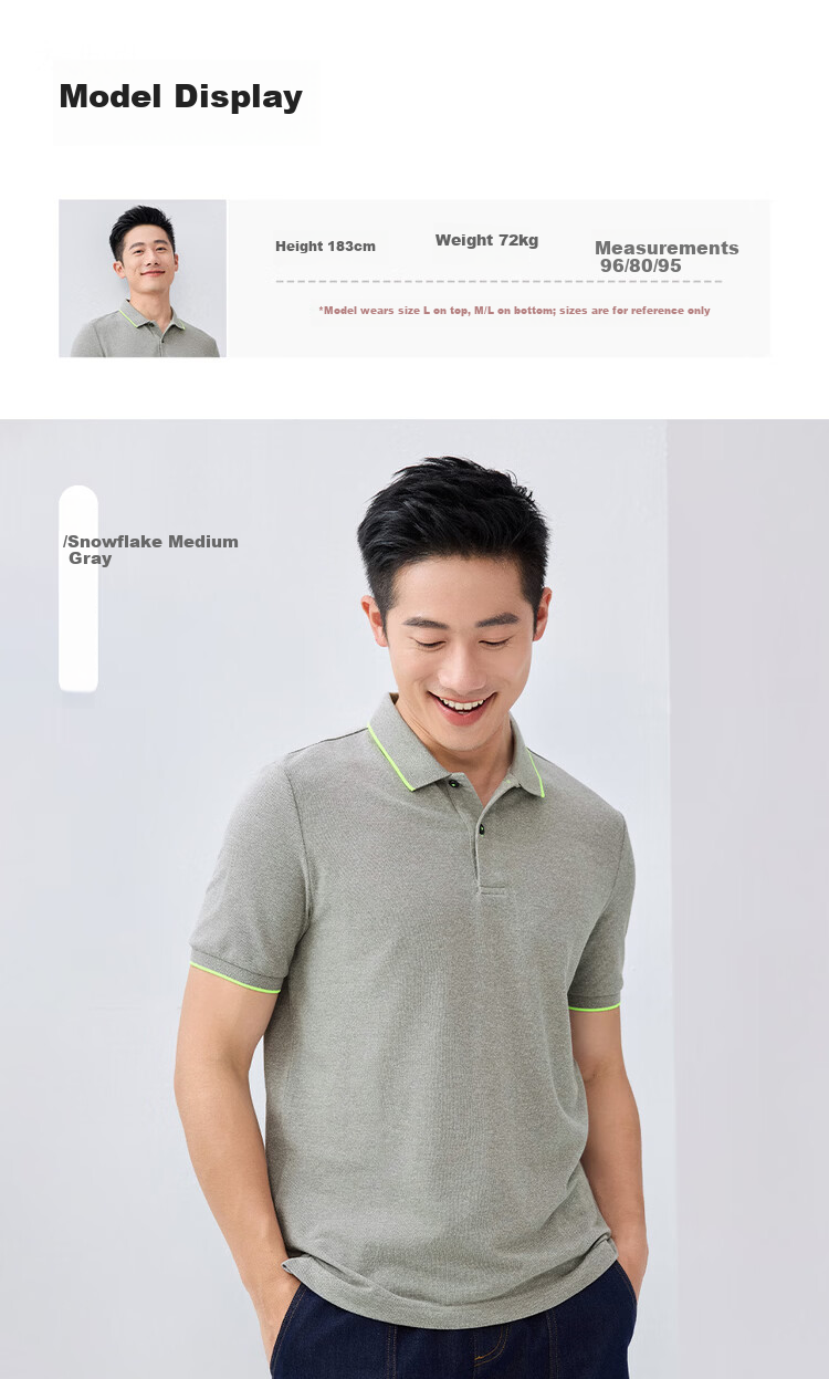 Giordano Men's Short Sleeve Polo Shirt New Pique Fabric Commuter Casual Colorblock Collar Top 01016425 11