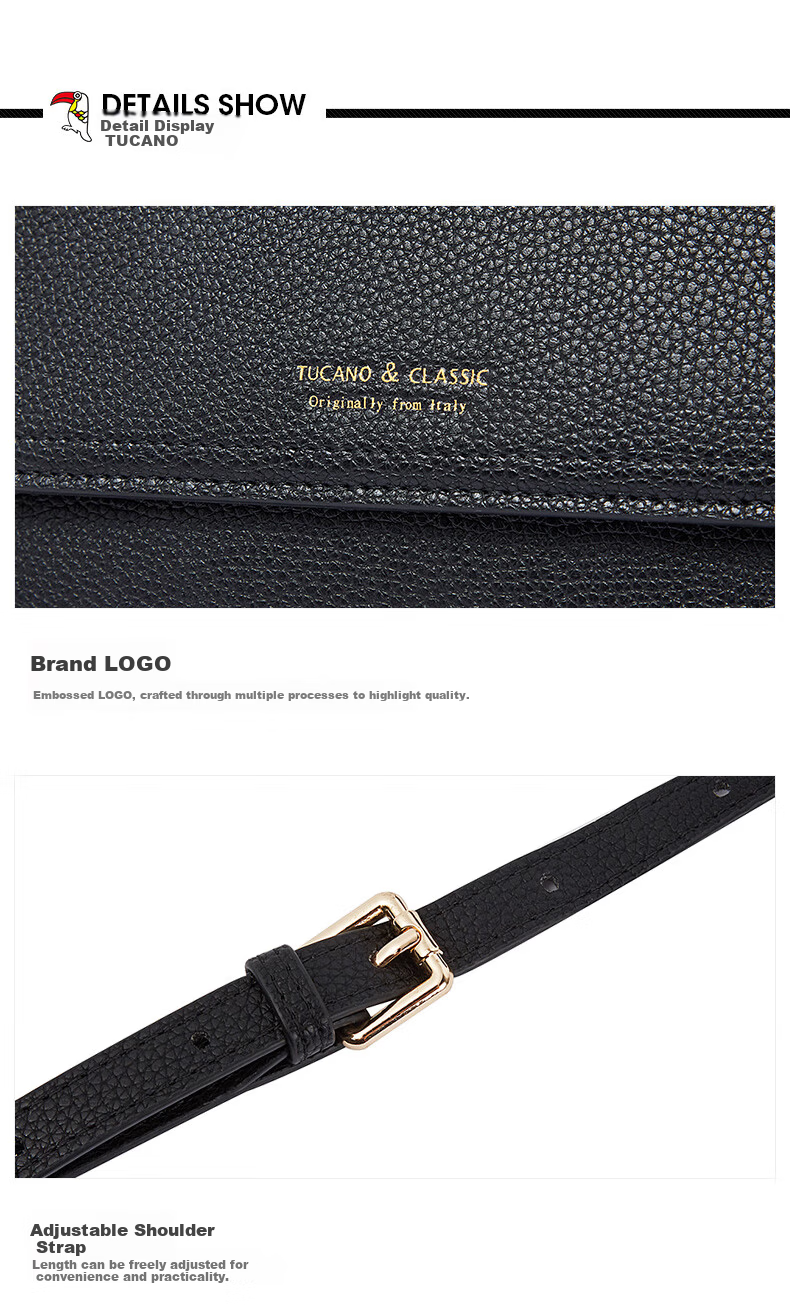 TUCANO Women's Handbag, 2026 New Style Bag, Ladies Crossbody Bag, Commuter Bag, Light Luxury Underarm Shoulder Bag, Birthday And 520 Gift 7