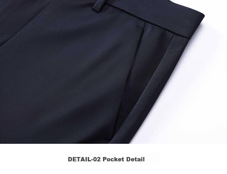 ROMON [With Mulberry Silk] Sun Protection High Elasticity Ice Silk Casual Pants Men's Summer Thin Straight Work Pants Suit Trousers 13