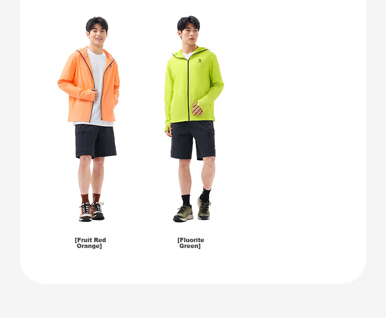 CAMEL 【Muyu】 2025 Spring New Original Yarn Sun Protection Jacket for Men and Women, Euro Style Ice Silk Quick-Dry Cooling Sun Protection Shirt XS 12