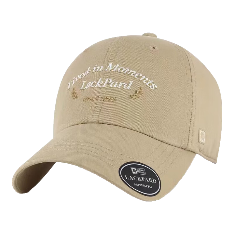 LACKPARD Women's Korean Style New Elastic Baseball Cap High-End Versatile Duckbill Sun Hat Khaki