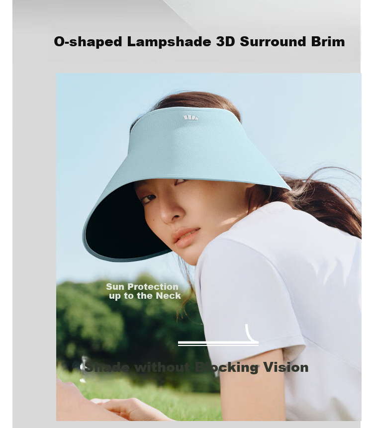 Beneunder Egg Roll Lampshade Large Brim Sun Hat Women's Original Yarn Sunscreen Hat Men's Full Face Sunshade Open Top Sun Hat Black 7
