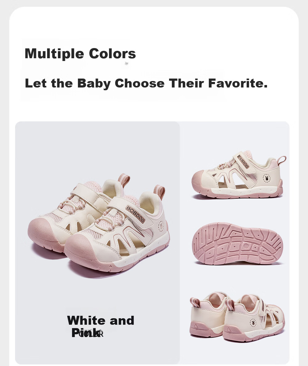 BOBDOG Toddler Baby Walking Sandals 26 Summer New Boys Girls Children's Hollow Breathable Functional Shoes Khaki 25 12