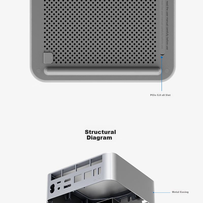 Lingke National Subsidy 15% GTi15Ultra Core Ultra9 285H AI PC Gaming Office Design Mini Desktop Local Deployment Deepseek 32GB/1TB 21
