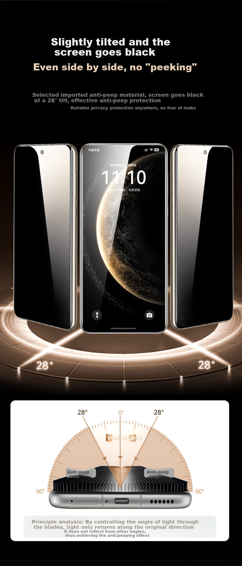 DIVI [One-Touch Adhesion] Privacy Screen Protector for Huawei Mate80/Mate80 Pro, Anti-Peeping, No Black Edges, Anti-Fingerprint, Non-Tempered Privacy Film, Bubble-Free Quick Application 11