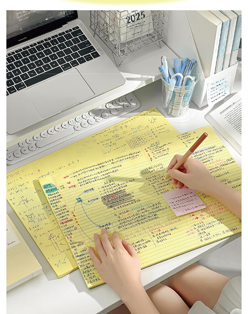Class 3 Grade 2 Writing Planning Notebook Study Schedule Sheet Elementary Student Draft Paper Blank White Calculation Paper Planning Junior High School Notebook Lined A3 5