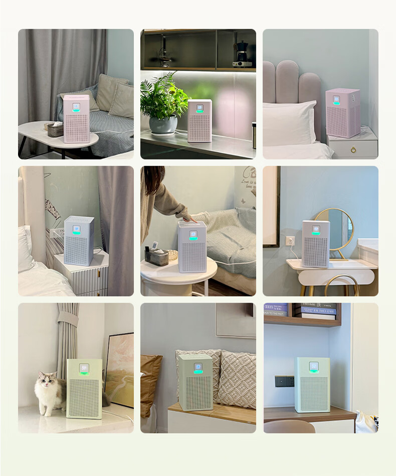 720 Fragrance Air Purifier B300 Cloud Blue Bedroom Small Space Aromatherapy Deodorizer Long-lasting Freshness Formaldehyde PM2.5 Pet Odor Baby Safe Desktop Purifier National Subsidy 11