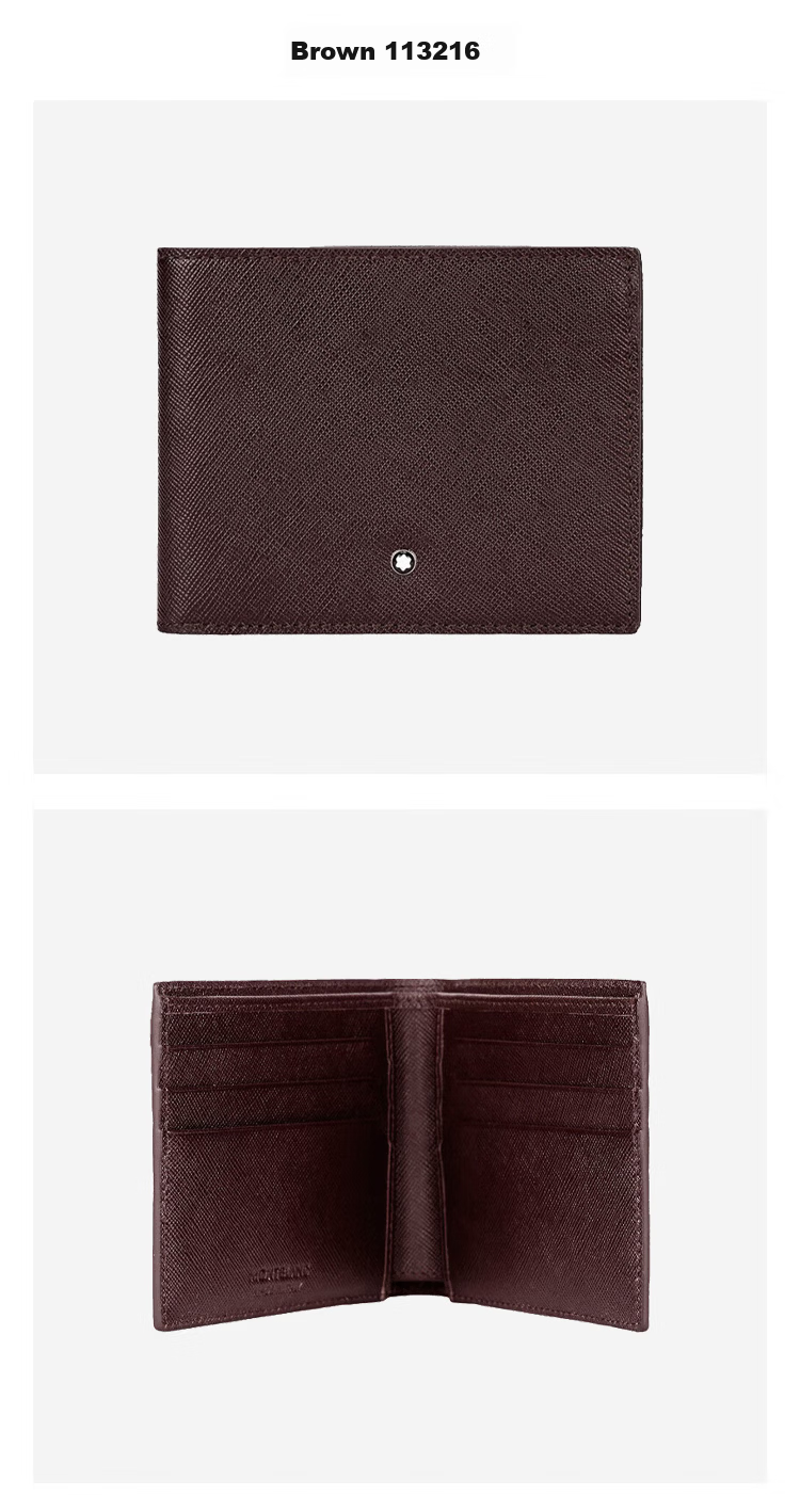 MONTBLANC Craft Series Black 6cc Leather Wallet/purse 130315 [520 Gift] 10