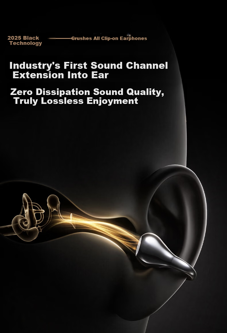 KINYO [Leader Industry | A9 Ai Lingdong Huan] Bluetooth Headphones, Clip-On Bone Conduction Concept, Wireless, Open-Run Sports, Calling, Noise Reduction, Long Battery Life, Real-Time Translation, Recording 5