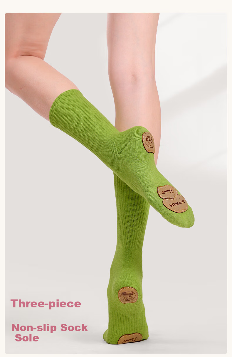 Zhiyouban Modern Dance Socks Adult Dance Socks Children's Cat Paw Non-Slip Bottom Mid-Calf Chinese Dance Practice Socks 3