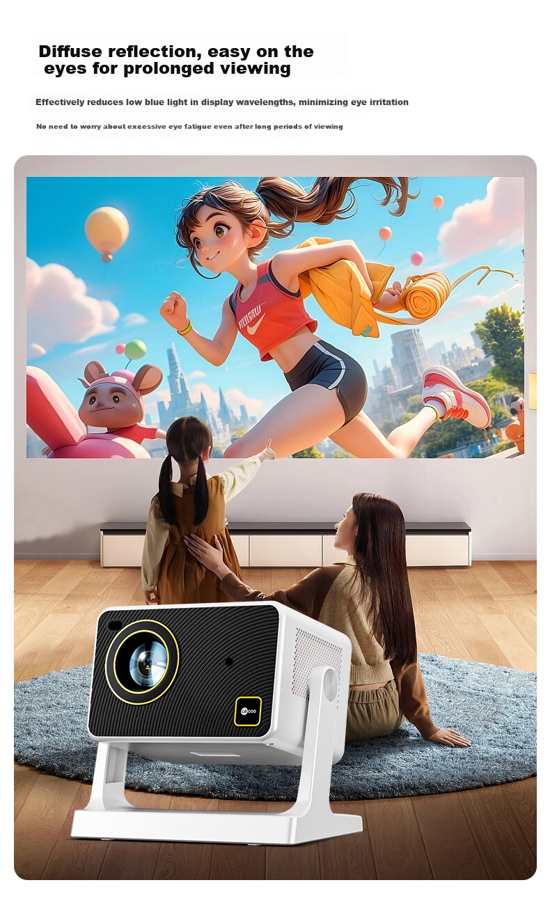Lecoo Lenovo LK213 PTZ Projector Home Use Smart HD Projector Bedroom Mobile Phone Projection TV (Electric Focus AI Voice Control Home Theater) 9