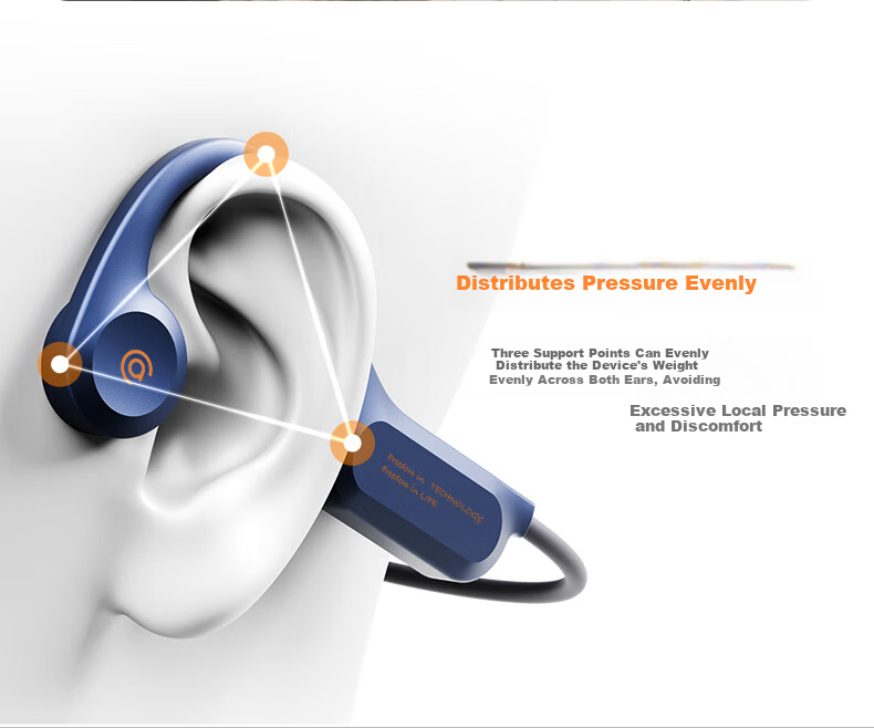 Aigo True Bone Conduction Sports 2026 Bluetooth Swimming Children's Earphones, IP68 Waterproof, 16GB Storage MP3, Open-Ear Hanging Ear for Marathon Cycling Running G03PRO Purple 4