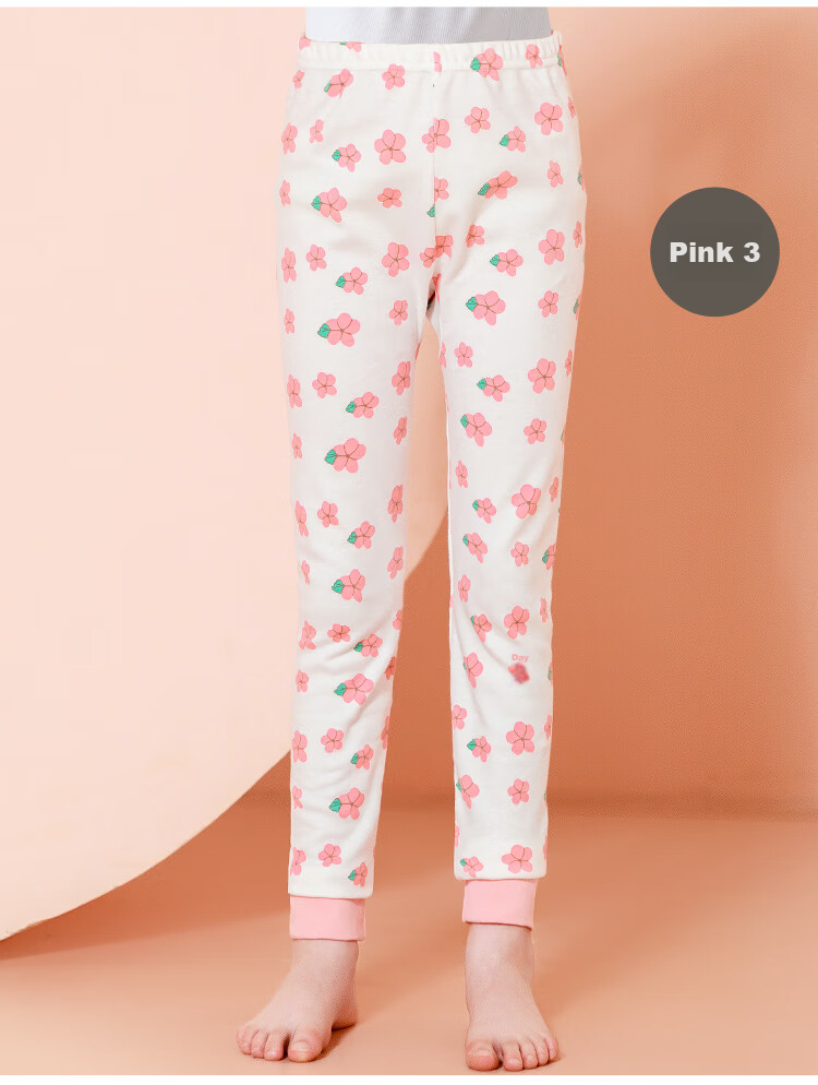 Hodo Children's Autumn Cotton Thermal Pants Girls Pure Cotton Warm Pants Single Pair Kids Sleepwear 10