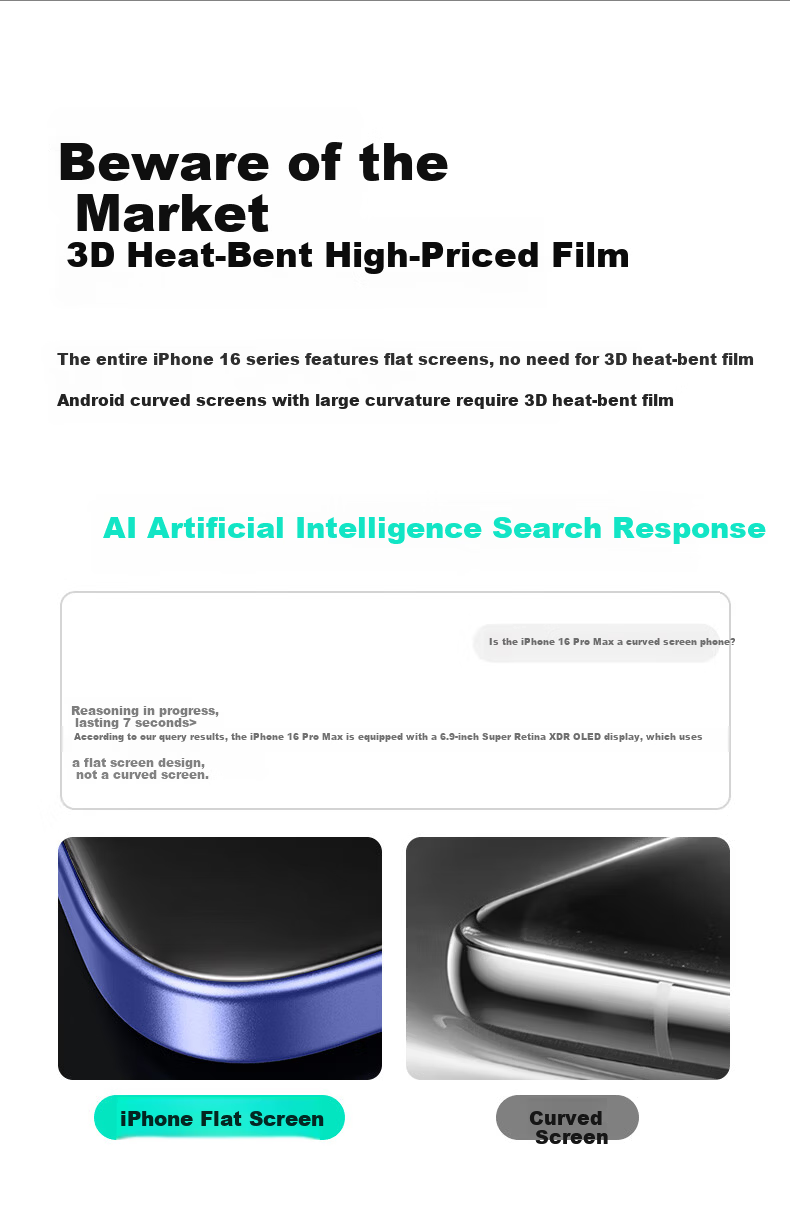 ESR Privacy Tempered Glass Screen Protector for iPhone 16/15 - Anti-Spy, Anti-Fingerprint, Drop-Resistant Privacy Protection Film with Dust-Free Installation Kit 3