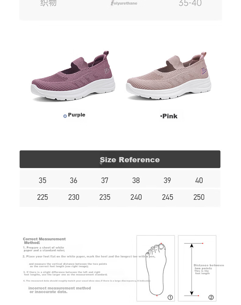 Warrior Women's Walking Shoes 2026 Summer New Breathable Mesh Soft Lightweight Elderly Shoes Pink Size 38 11
