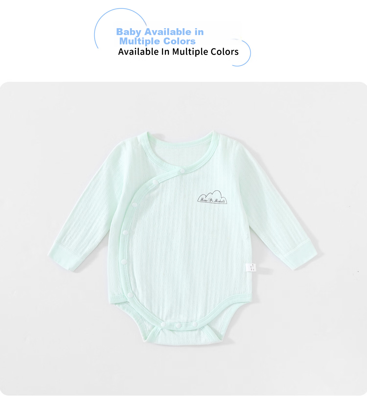 Banbadoudi Newborn Onesie, Spring And Autumn Pure Cotton Skin-Friendly Seamless Belly Protection Breathable Long Sleeve Triangle Romper Bodysuit for Baby Boys And Girls 13