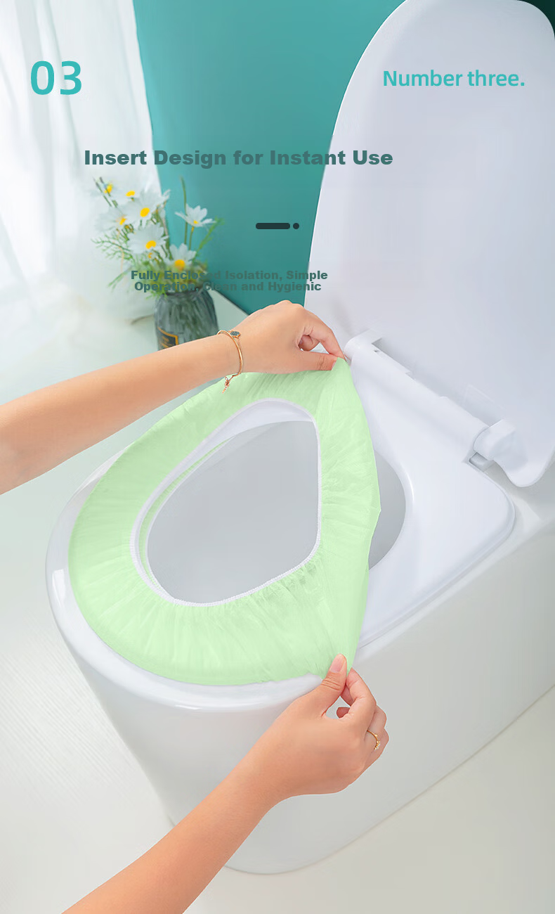 Briars Disposable Toilet Seat Covers, Extended And Thickened, Individually Wrapped, Portable Travel Sanitary Toilet Seat Protectors, 40 Pieces Per Pack 4