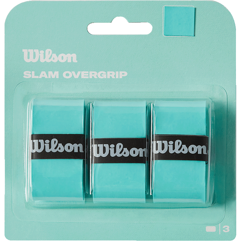 Wilson Wilson SLAM Series Tacky Overgrip Sweatband 3-Pack Robin Blue WR8448803001