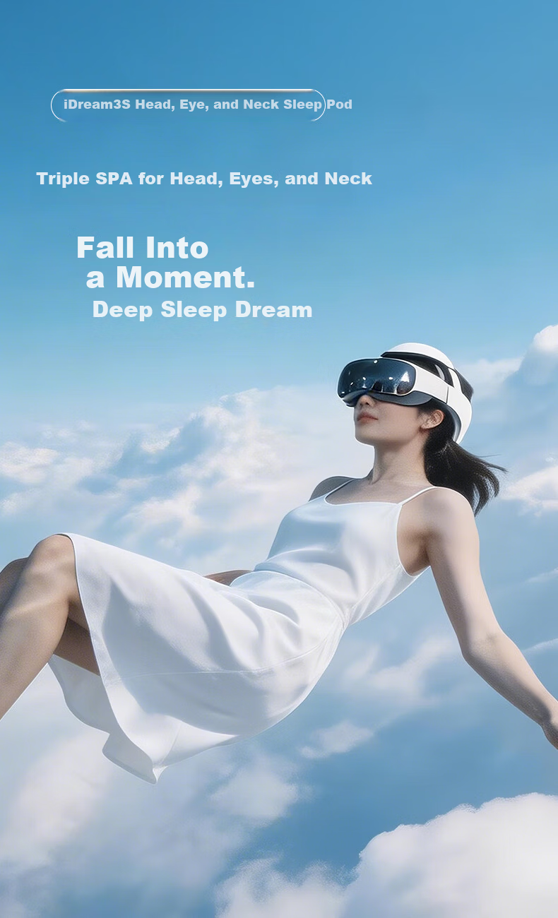 Breo iDream 3S Head and Eye Integrated Massager Helmet Scalp Massager Sun Yingsha Edition Birthday Gift for Mom Wife Boyfriend Girlfriend 1
