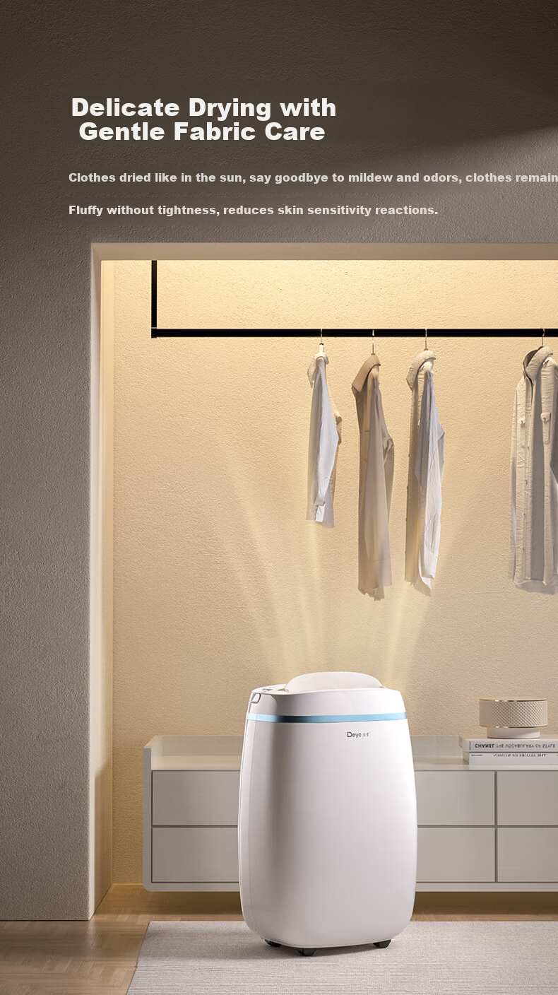 Deye Dehumidifier, Dehumidification Capacity 25 Liters/day, 45 Square Meters Household Quiet Basement Moisture Remover Dryer for Living Room And Bedroom, Mobile Phone Smart Control DYD-T22A3 6