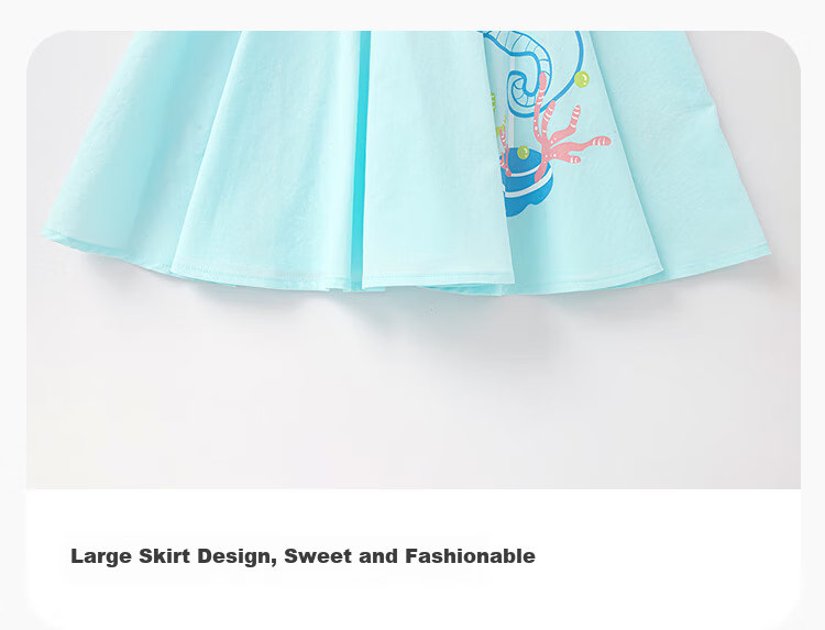 Balabala Kids Dress Girls Summer Princess Dress Fashionable Sweet Baby Dress Mall Same Style 5