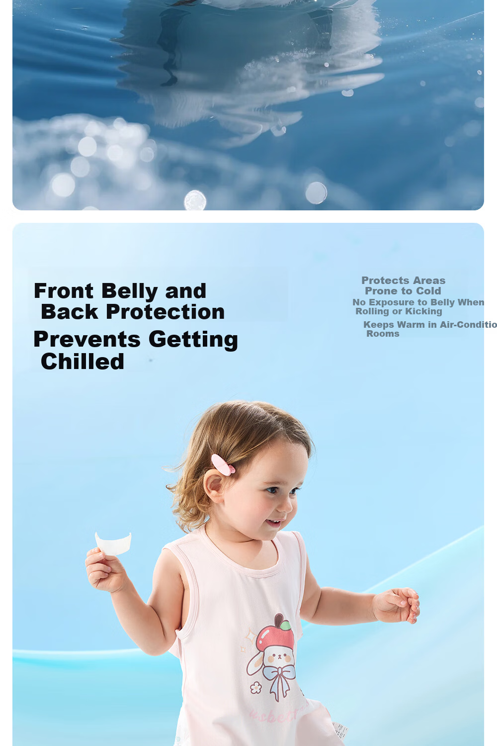 Betis Baby Bellyband Infant Vest Summer Clothing Belly Wrap Newborn Cooling Half Back Shirt Tummy Protector 9