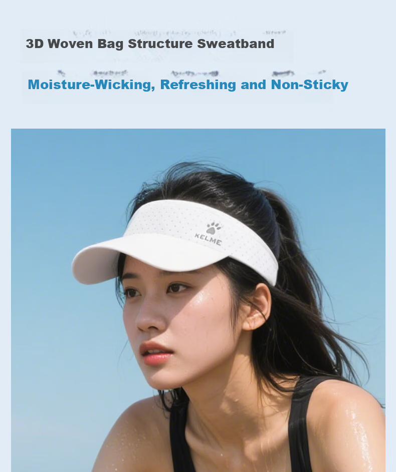 KELME Marathon Sports Quick-Dry Running Training Racing Cap Mesh Breathable Tennis Sunshade Sun Protection Hat 3