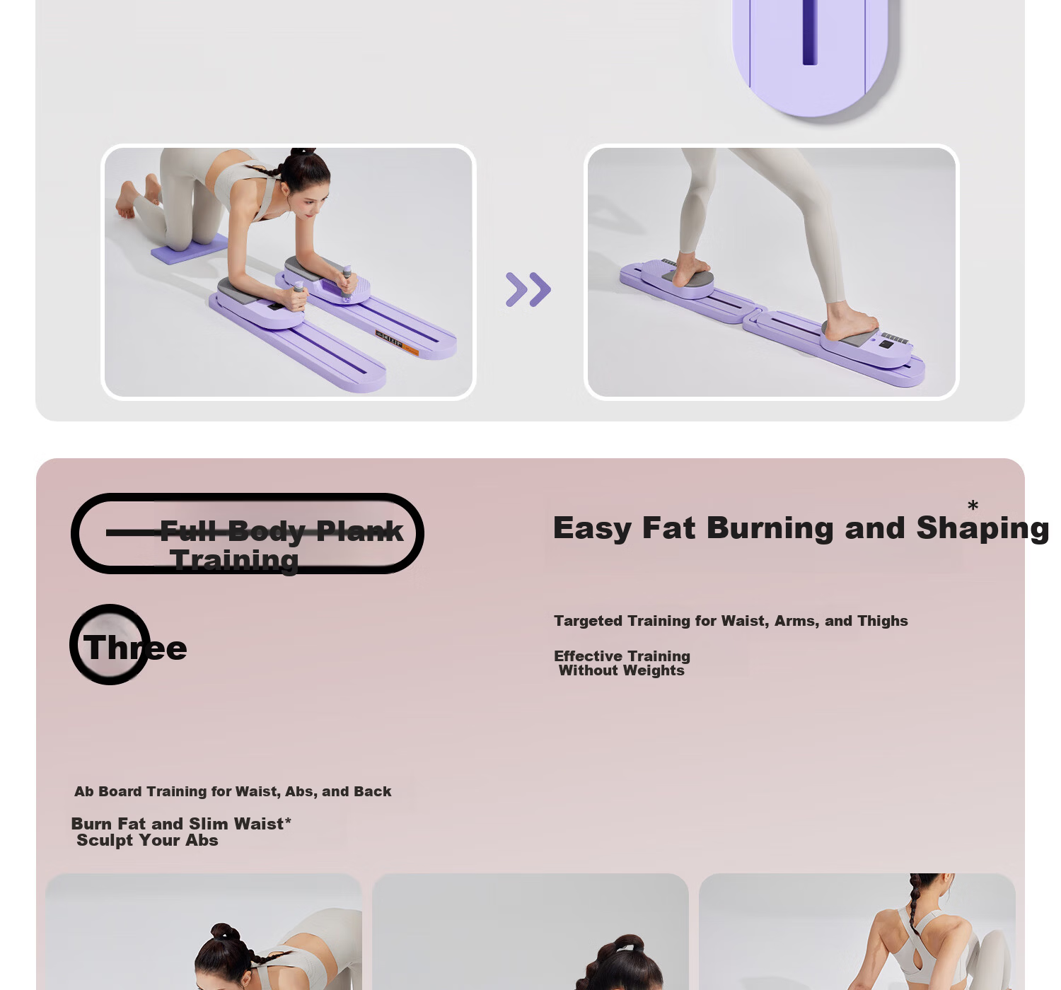 Yottoy Detachable Abdominal Board Automatic Rebound Ab Wheel Roller Professional Silent Abs Trainer for Weight Loss and Belly Slimming 10